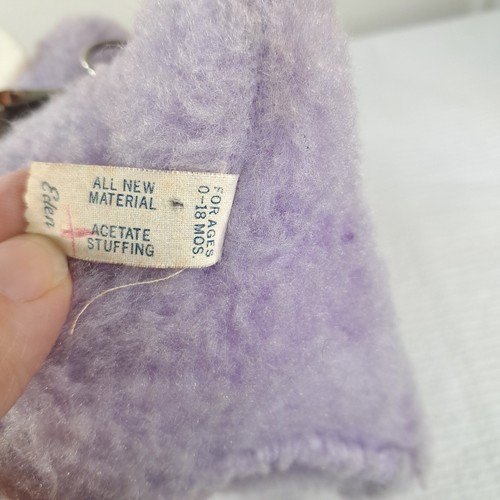 Peluche vintage Eden Cow púrpura musical cuerda toro canción de cuna granjero en el Dell - Imagen 5 de 12