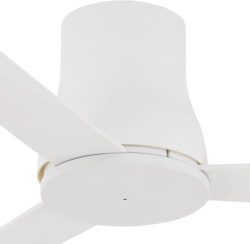 F874-WHF 60" Outdoor Flush Mount Ceiling Fan with Remote, Flat White Finish - Picture 3 of 6