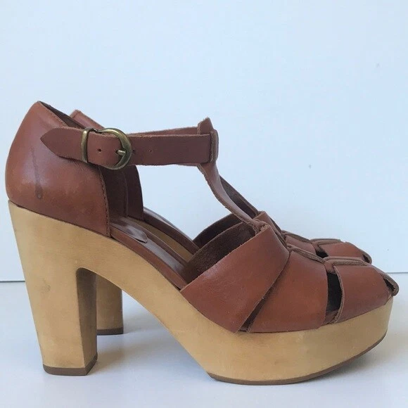 Madewell The Andie Platform Leather Sandal in Brown 9.5M eBay