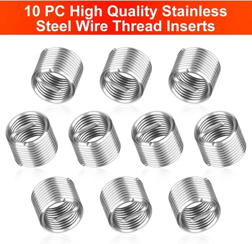 M10 X 1.0 Thread Repair Tool Helicoil Wire Inserts Kit Metric Set - Picture 5 of 8