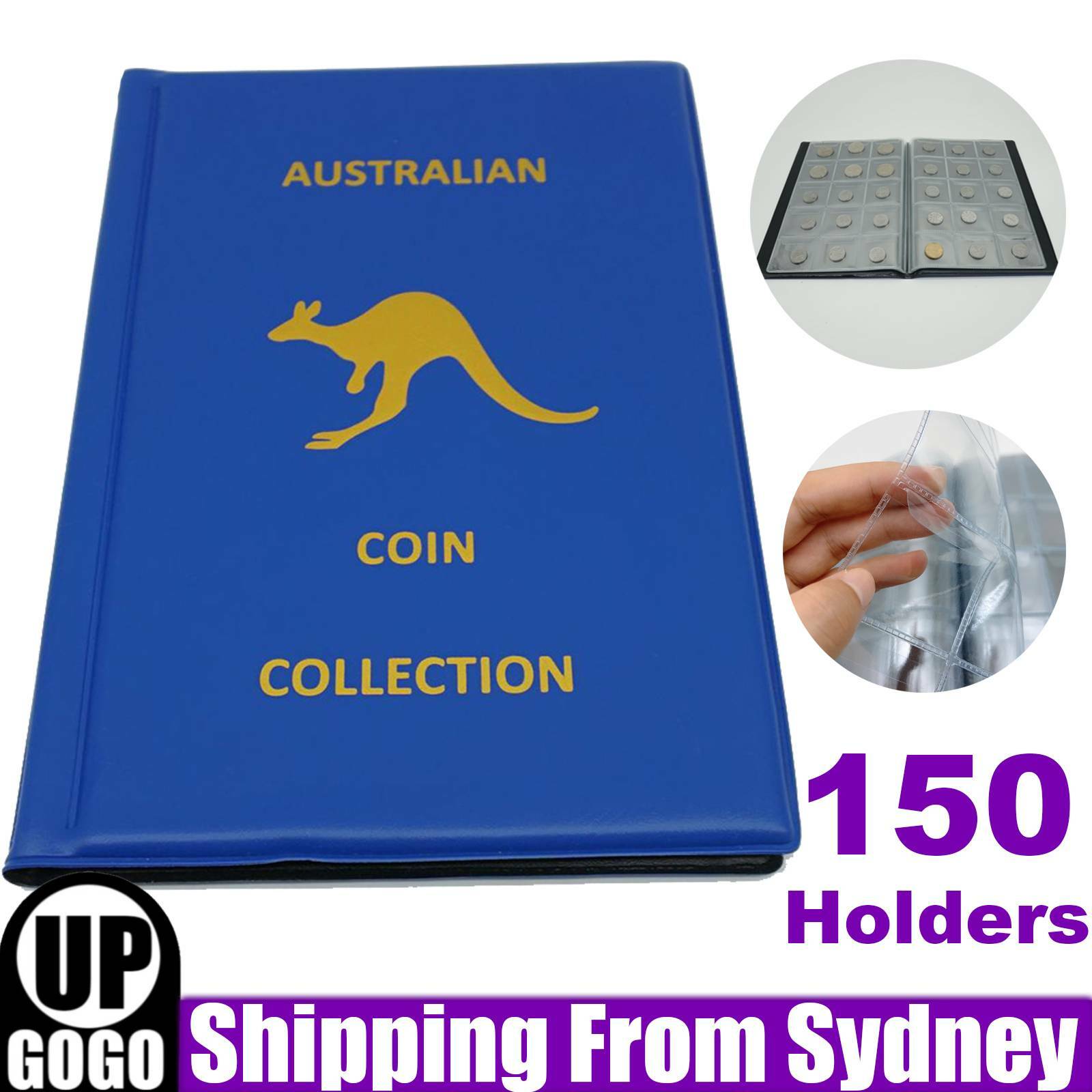 150 Coin Collection Album Storage Book Case Folder Holder Penny Money