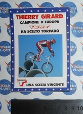  ADESIVO STICKER VINTAGE AUFKLEBER AUTOCOLLANT CYCLING THIERRY GIRARD TORPADO
