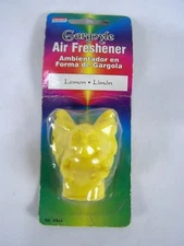 Qualco Gargoyle Air Freshener Lemon Hand or Stick on Surface Yellow