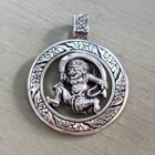 Silver Japanese Fujin Pendant