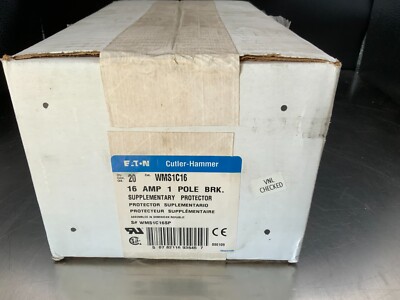 (20) Cutler-Hammer Eaton WMS1C16 Circuit Brakers, 1-Pole,  16a