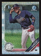 2019 Bowman #BCP-11 Derian Cruz Chrome Prospects Mojo Refractors Atlanta Braves