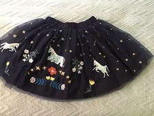 Hanna Andersson Make It Magic Skirt Tulle Embroidery Unicorn size 110 US Size 5