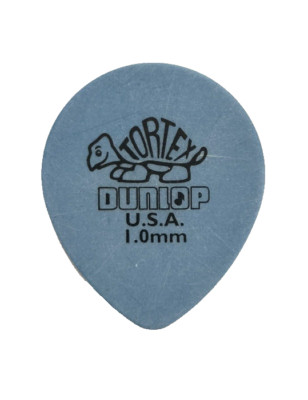 Dunlop Tortex Tear Drop Guitar Pick 1.00mm Thickness Blue Use Drop
