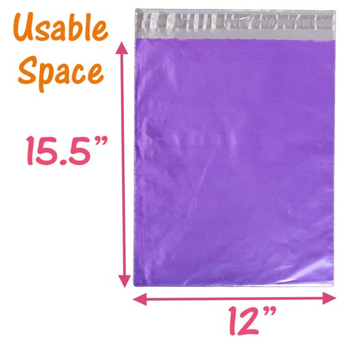 12x15,5 sobres de polietileno rosa, púrpura, azulado 12x15, bolsas de envío de plástico - Imagen 42 de 78