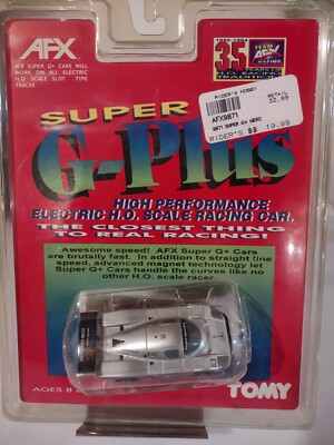 Vintage AFX Super G-Plus Electronic H.O. Scale Racing Car 9201 MERC C-9 Sealed