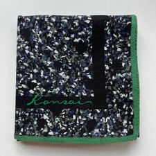 HANDKERCHIEF JAPAN MEN'S POCKET SQUARE VINTAGE ART GEOMETRIC COTTON 18" A0044 