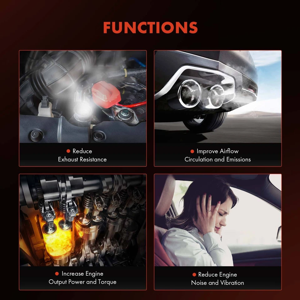 Colector de escape izquierdo con junta para Dodge B250 B350 D250 D350 Plymouth Caravelle Foto 2 de 4