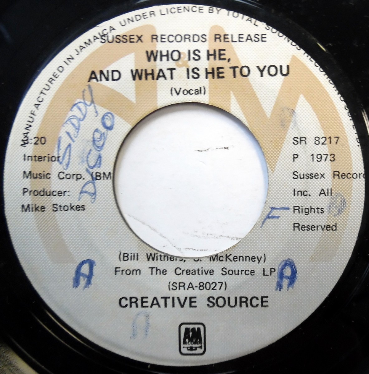 CREATIVE SOURCE 45 Who Is He & / Instrumental NEAR MINT Soul