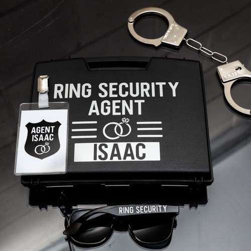 Caja de seguridad de anillo personalizada - Page Boy Gift - Caja de anillo de boda portador - Imagen 38 de 38