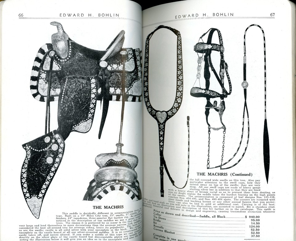 Nice LARGE Original BOHLIN COWBOY Saddlemaker & Silversmith Catalog