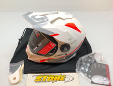 JUST1 J14 Helmet Line Silver White Gloss Medium M 607329018100004 Motorcycle