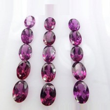 Natural Rhodolite Garnet 4x3mm Oval Cut 5 Pieces Pinkish Red Loose Gemstones
