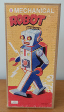 Schylling MS384 Tin Wind-Up Mechanical Robot NEW IN BOX