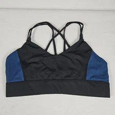Evree x Barbella Sports Bra Women Athletic Strappy Wide Band Pullover Weights XL
