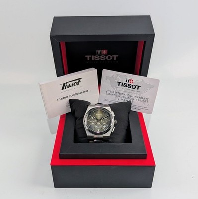 New Tissot PRX Automatic Chronograph Green Dial Men's Watch