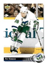 1992-93 Upper Deck #204 Pat Verbeek Upper Deck Text and Logo Hologram