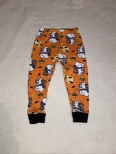 Snoopy Halloween Pajama Bottoms Size 4T Orange