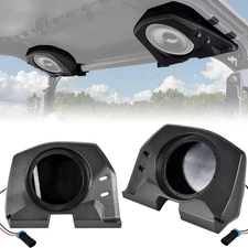 Rear Roof Speakers Pods Enclosures Holders with Brackets for Polaris General ...