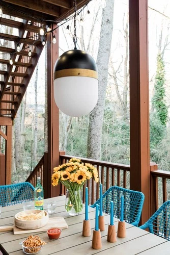Capsule 12 1/4" Wide Matte Black 3-Light Outdoor Pendant - Picture 3 of 10