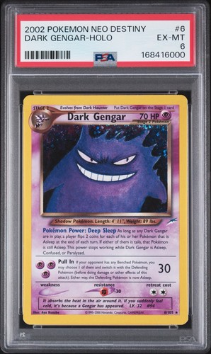Dark Gengar (Unlimited) graded PSA 6 for sale on eBay