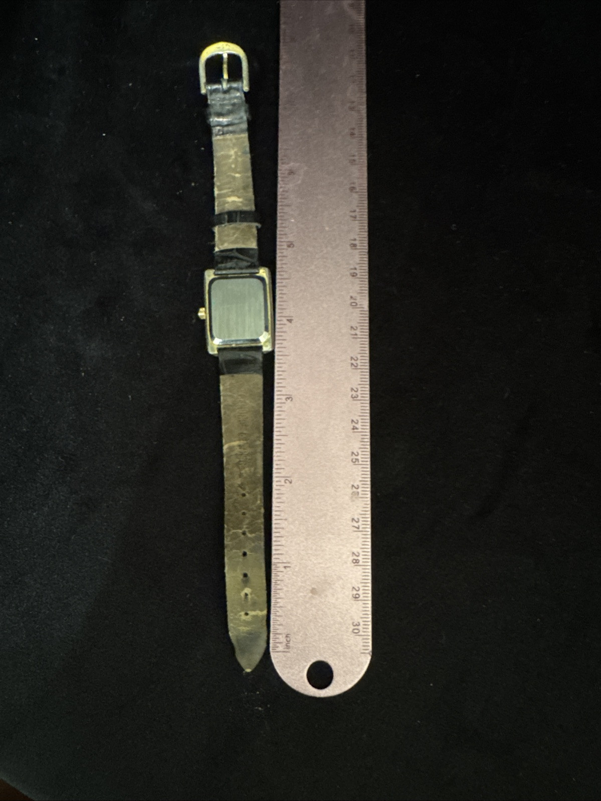 Pedre Watch Rectangular Face Roman Numerals Genui… - image 13