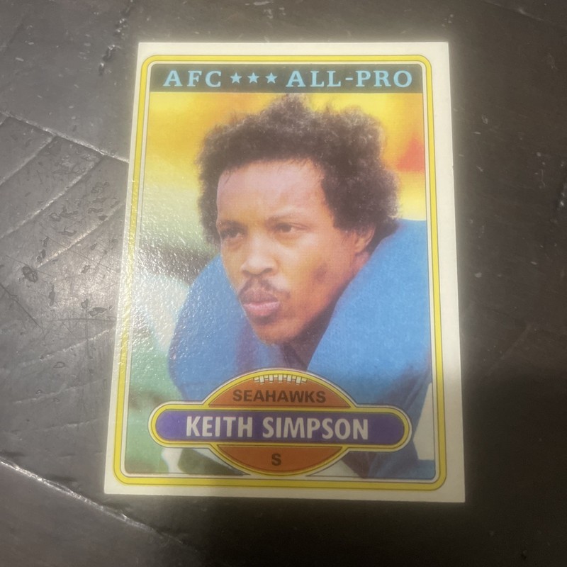 1980 Topps - Keith Simpson #355 (RC)