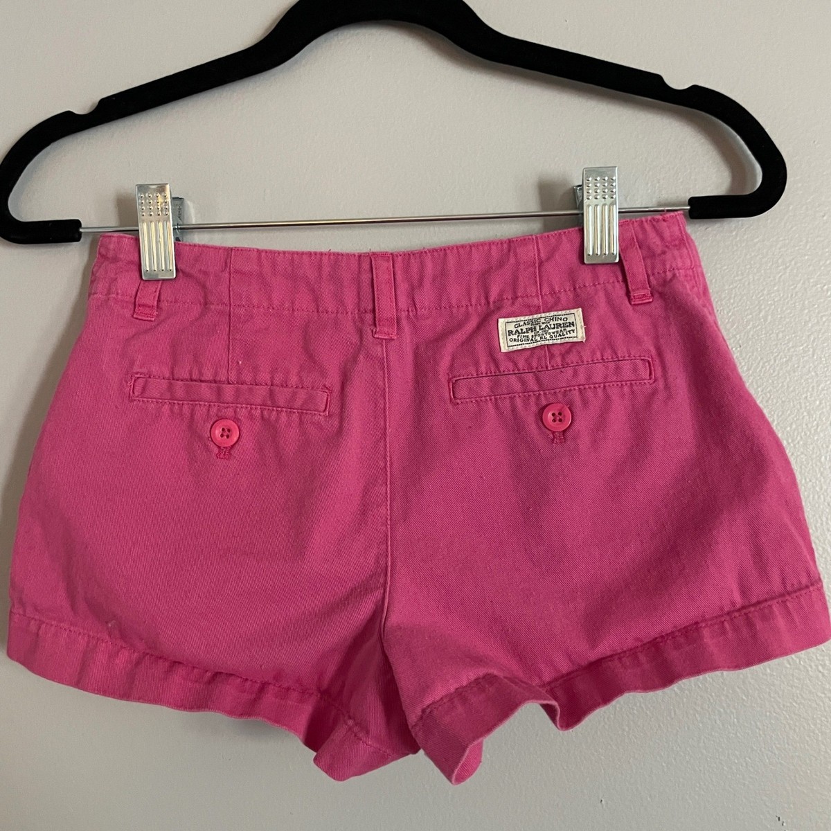 Polo Ralph Lauren Chino Shorts Youth Girls 8 Pink Cotton Classic