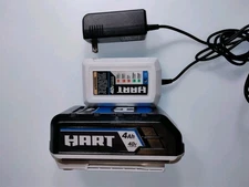 HART 40 Volt 4.0ah HLBP02VNM Battery And HLCG01 Charger Black