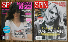 SPIN Magazine set of 2 2001 issues Joey Ramone Kurt Cobain Punk Grunge