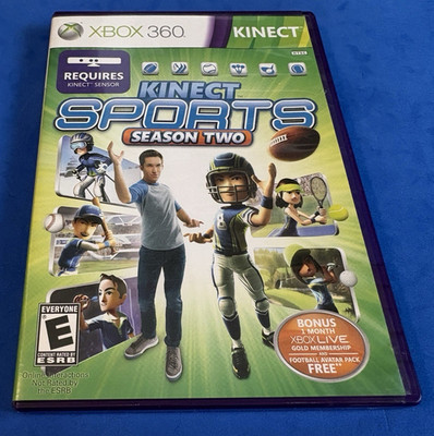 Kinect Sports: Season Two 2 (Microsoft Xbox 360, 2011) CIB   game disc is MINT