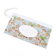 Wet Wipe Pouch Large Reusable Pull Out Type Flip Lid Refillable Portable Wipes