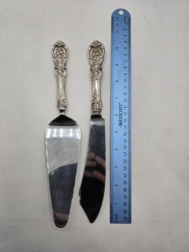Reed And Barton Francis I Sterling Handle Cake Knife And Server Set No Mono