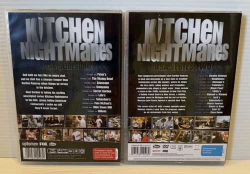 Ramsay's Kitchen Nightmares USA Series 1 & 2 DVD 6 Discs Region Free Free Post - Picture 2 of 6