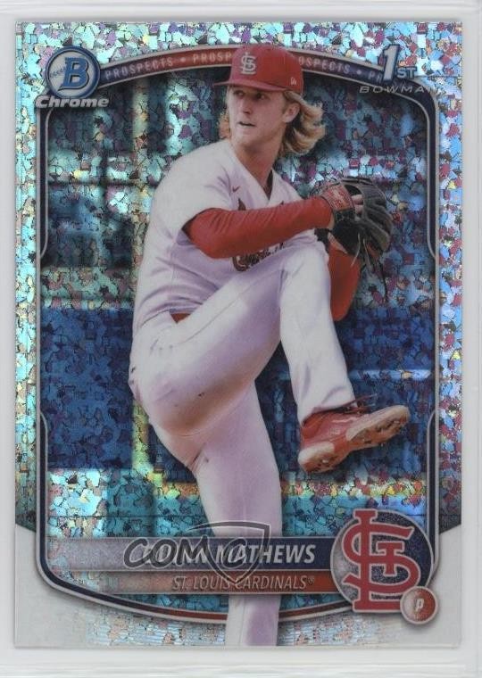 2025 Bowman Chrome Prospects Mini-Diamond Refractor Quinn Mathews #BCP-25 4k8