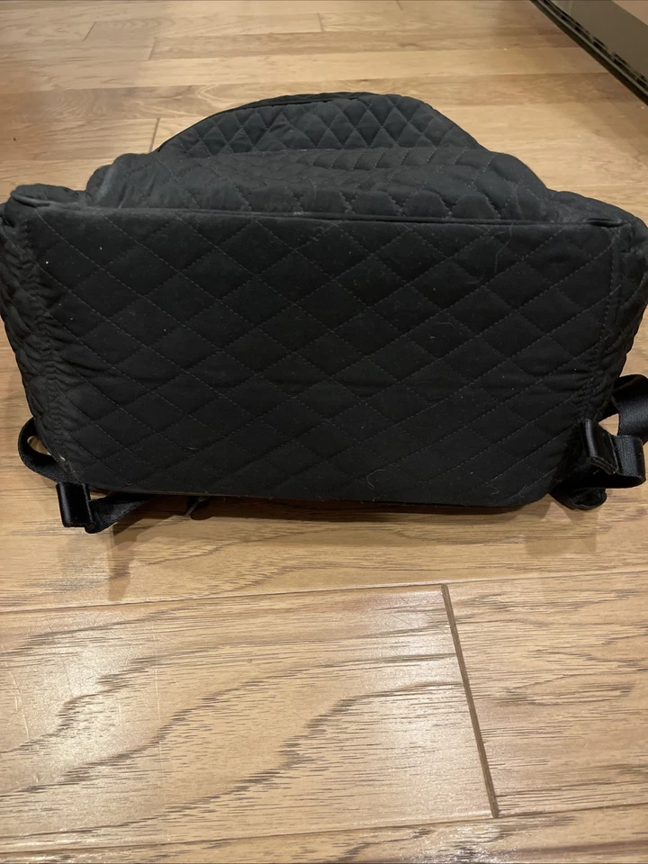 Vera Bradley Essential Backpack In Microfiber Classic Quilted Black - Image 2 of 4