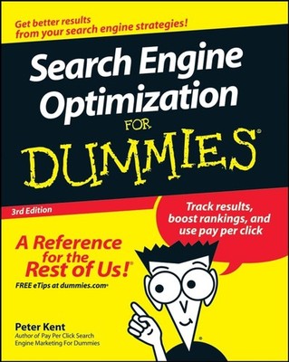 Search Engine Optimization For Dummies by Kent, Peter 0470262702 FREE Shipping