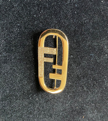 Splendid Looking  Fendi  Stamped Brooch Pin