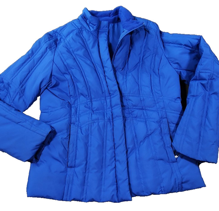 Pendleton Feather Down Puffer Blue Jacket Size L - image 4