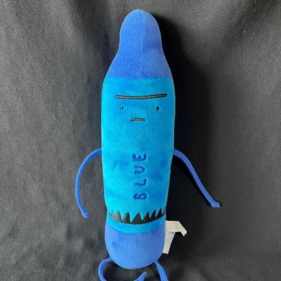 Blue Crayon Plush Toy Day the Crayons Quit Oliver Jeffers 12'' Soft