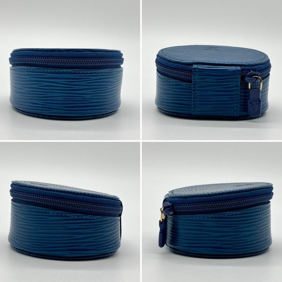 LOUIS VUITTON Epi Ecran Bijou M48215 Jewelry Case Blue Used No Box thumbnail 5