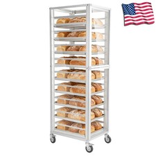 18 Tier Aluminum Pan Rack with Wheels NSF Listed for Commercial Kitchen
