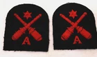 Pair of WW2 Royal Navy Anti Aircraft Rating 2nd Class Patches