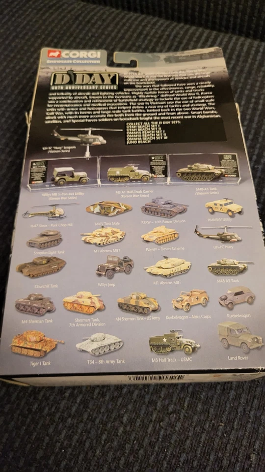 Corgi D Day 60th Anni. Die Cast Omaha Beach Set 1 M8 Greyhound & P38 Lightning - Image 2 of 4