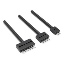 2/4/6 Prong Punch Black Leather Prong Punch Tool 4mm 5mm Lacing Stitching Tools