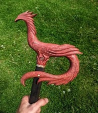 wooden walking stick for men women walking cane handmade hand carved ER3